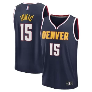 Nikola Chic Jokic Denver Nuggets Youth Fast Break Replica Player Jersey Icon Edition Navy Ideal for Collectors