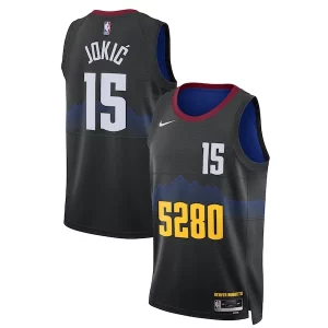 Nikola Jokic Denver Nuggets Nike Unisex 2023/24 Swingman Jersey Black City Edition Elegant Perfect for Game Day