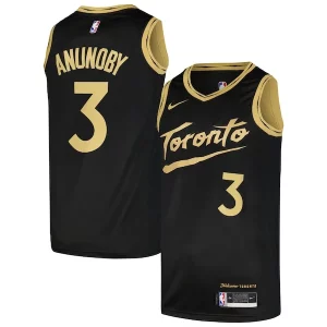 OG Anunoby Toronto Raptors Nike Elegant Swingman Player Jersey City Edition Black Ideal for Collectors