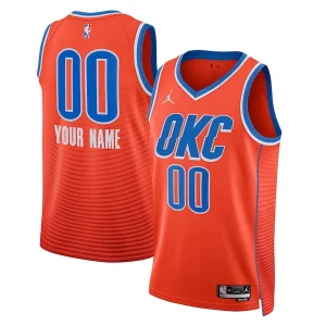 Oklahoma City Thunder Jordan Brand Unisex 2022/23 Swingman Custom Fabulous Jersey Statement Edition Orange for Basketball Enthusiasts