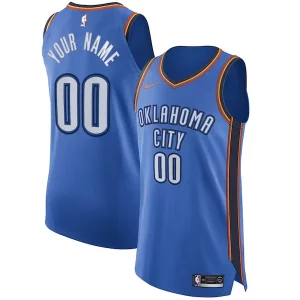 Oklahoma City Thunder Nike Authentic Custom Jersey Blue Icon Trendy Edition Ideal for Collectors