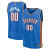 Oklahoma City Thunder Fast Break Custom Replica Jersey Elegant Icon Edition Blue Perfect for Game Day