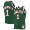 Oscar Robertson Milwaukee Bucks 1971/72 Chic Hardwood Classics Swingman Jersey Green Great for Fans