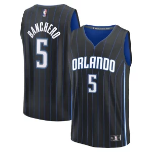 Paolo Banchero Orlando Magic Youth Fast Break Eye - catching Replica Player Jersey Icon Edition Black Ideal for Collectors