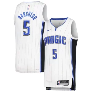 Paolo Chic Banchero Orlando Magic Nike Unisex Swingman Jersey Association Edition White for Basketball Enthusiasts