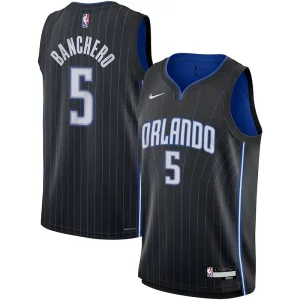 Paolo Banchero Orlando Elegant Magic Nike Youth Swingman Jersey Icon Edition Black Must - Have for Jerseys Lovers