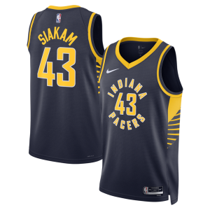 Pascal Siakam Indiana Pacers Nike Chic Unisex Swingman Jersey Icon Edition Navy Must - Have for Jerseys Lovers