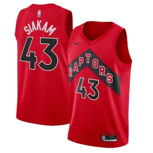 Pascal Siakam Toronto Raptors Eye - catching Nike 2020/21 Icon Swingman Jersey Red Ideal for Collectors