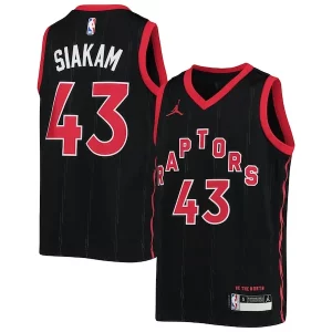 Pascal Siakam Toronto Raptors Jordan Brand Youth 2020/21 Swingman Jersey Statement Fabulous Edition Black Must - Have for Jerseys Lovers
