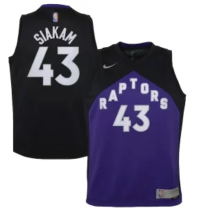Pascal Siakam Toronto Raptors Nike Youth 2020/21 Chic Swingman Player Jersey Black/Purple Earned Edition for Basketball Enthusiasts