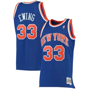 Patrick Ewing New York Knicks Gorgeous 1991/92 Big & Tall Hardwood Classics Swingman Jersey Blue for Basketball Enthusiasts