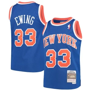 Patrick Premium Ewing New York Knicks Youth Hardwood Classics Swingman Throwback Jersey Blue Perfect for Game Day