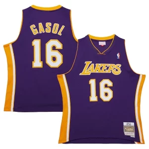 Pau Gasol Los Angeles Lakers 2009/10 Hardwood Fabulous Classics Swingman Jersey Purple Ideal for Collectors