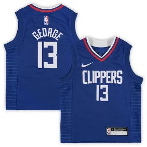 Paul George LA Clippers Chic Preschool Nike 2020/21 Fast Break Replica Jersey Royal Icon Edition Must - Have for Jerseys Lovers