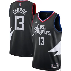 Paul George LA Clippers Jordan Brand Unisex Swingman Jersey Stylish Statement Edition Black Perfect for Game Day