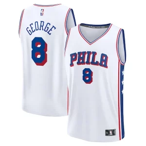 Paul George Philadelphia 76ers Youth Unique Fast Break Replica Player Jersey Association Edition White Ideal for Collectors