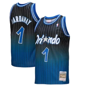 Penny Hardaway Orlando Eye - catching Magic 1994/95 Hardwood Classics Fadeaway Swingman Player Jersey Royal/Black for Basketball Enthusiasts