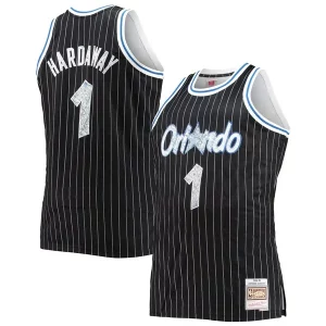Penny Hardaway Orlando Magic Big & Tall 1994/95 NBA 75th Anniversary Diamond Swingman Jersey Black Unique Must - Have for Jerseys Lovers