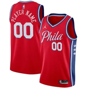 Philadelphia 76ers Jordan Brand Swingman Custom Jersey Statement Elegant Edition Red Perfect for Game Day