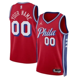 Philadelphia 76ers Jordan Brand Unisex 2022/23 Elegant Swingman Custom Jersey Statement Edition Red Ideal for Collectors