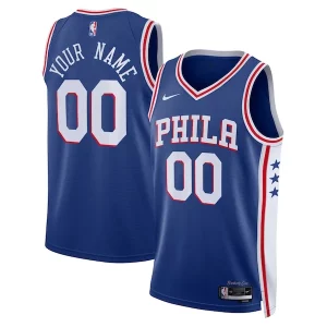 Philadelphia 76ers Nike Unisex 2022/23 Swingman Custom Jersey Royal Icon Elegant Edition Great for Fans