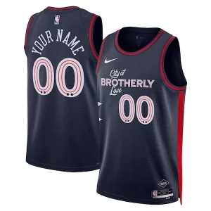 Philadelphia 76ers Nike Unisex 2023/24 Custom Stylish Swingman Jersey Navy City Edition Must - Have for Jerseys Lovers