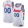 Philadelphia 76ers Nike Unisex 2024/25 Custom Swingman Jersey City Edition Chic White Great for Fans