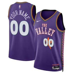 Phoenix Suns Nike Unisex 2024/25 Custom Swingman Jersey City Edition Purple Fabulous Must - Have for Jerseys Lovers
