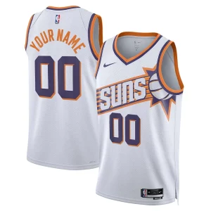 Phoenix Suns Nike Unisex Swingman Custom Eye - catching Jersey White Association Edition Must - Have for Jerseys Lovers