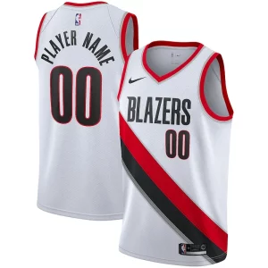 Portland Trail Blazers Nike 2020/21 Swingman Custom Jersey Association Edition Stylish White Ideal for Collectors