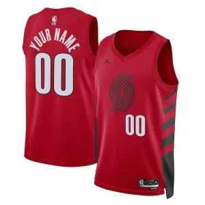 Portland Trail Stylish Blazers Jordan Brand Unisex 2022/23 Swingman Custom Jersey Statement Edition Red Must - Have for Jerseys Lovers