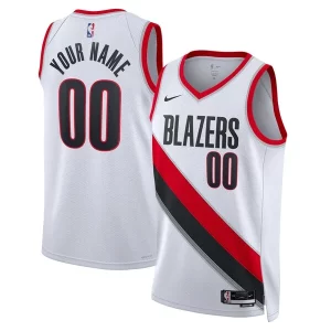 Portland Trendy Trail Blazers Nike Unisex Swingman Custom Jersey White Association Edition Must - Have for Jerseys Lovers