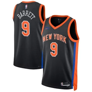RJ Barrett New York Chic Knicks Nike Unisex 2022/23 Swingman Jersey City Edition Black Perfect for Game Day