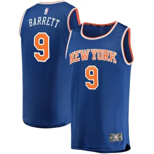 RJ Barrett New York Gorgeous Knicks Replica Fast Break Jersey Blue Icon Edition Great for Fans