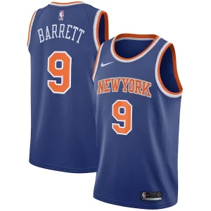 RJ Barrett New York Knicks Nike Swingman Jersey Blue Trendy Icon Edition Perfect for Game Day
