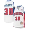 Rasheed Wallace Detroit Pistons Chic Youth 2003/04 Hardwood Classics Swingman Jersey White Ideal for Collectors