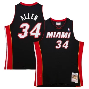 Ray Allen Premium Miami Heat Hardwood Classics Swingman Jersey Black for Basketball Enthusiasts