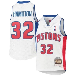 Richard Hamilton Detroit Elegant Pistons Youth 2003/04 Hardwood Classics Swingman Jersey White Perfect for Game Day