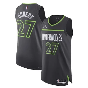 Rudy Gobert Minnesota Timberwolves Jordan Eye - catching Brand Authentic Player Jersey Statement Edition Anthracite Perfect for Game Day