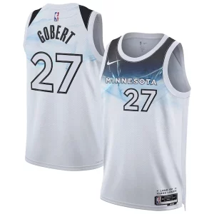 Rudy Gobert Minnesota Timberwolves Nike Unisex 2024/25 Swingman Player Jersey City Chic Edition White Must - Have for Jerseys Lovers