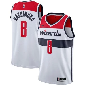 Rui Hachimura Eye - catching Washington Wizards Nike 2020/21 Swingman Jersey White Association Edition Perfect for Game Day