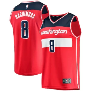 Rui Hachimura Washington Gorgeous Wizards Replica Fast Break Jersey Red Icon Edition Perfect for Game Day