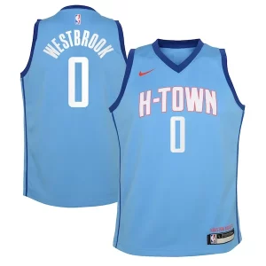 Russell Westbrook Houston Rockets Nike Youth 2020/21 Swingman Jersey Blue City Elegant Edition Great for Fans