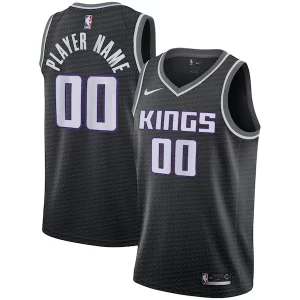 Sacramento Kings Nike Swingman Custom Jersey Black Statement Trendy Edition Perfect for Game Day
