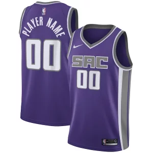 Sacramento Kings Nike Swingman Custom Jersey Purple Icon Eye - catching Edition for Basketball Enthusiasts