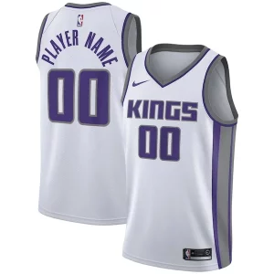Sacramento Kings Nike Swingman Custom Jersey White Association Premium Edition Must - Have for Jerseys Lovers