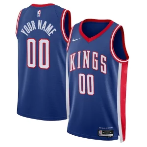 Sacramento Kings Nike Unisex 2024/25 Gorgeous Custom Swingman Jersey City Edition Blue Must - Have for Jerseys Lovers