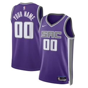 Sacramento Kings Nike Unisex Chic Swingman Custom Jersey Purple Icon Edition for Basketball Enthusiasts