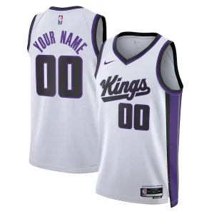 Sacramento Kings Nike Unisex Swingman Premium Custom Jersey Association Edition White Must - Have for Jerseys Lovers