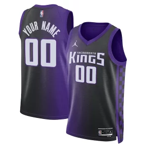 Sacramento Premium Kings Jordan Brand Unisex Swingman Custom Jersey Statement Edition Purple Great for Fans